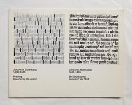 Johannes Gutenberg 1400-1468 Printing transforms the world