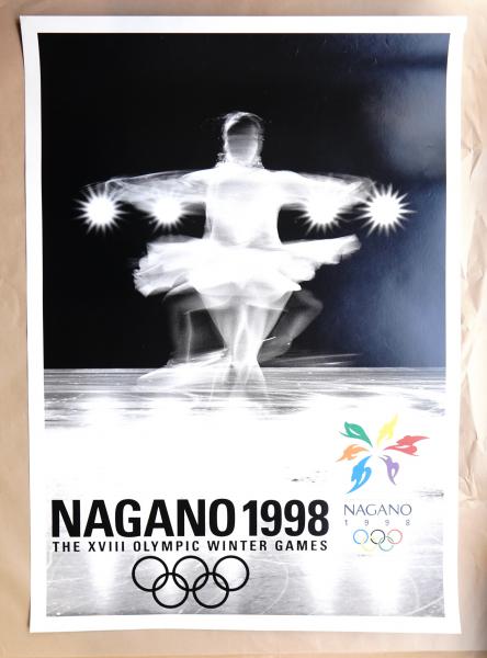 長野オリンピック公式ポスター 第3号(デザイン : 浅葉克己 ; 写真 : 操