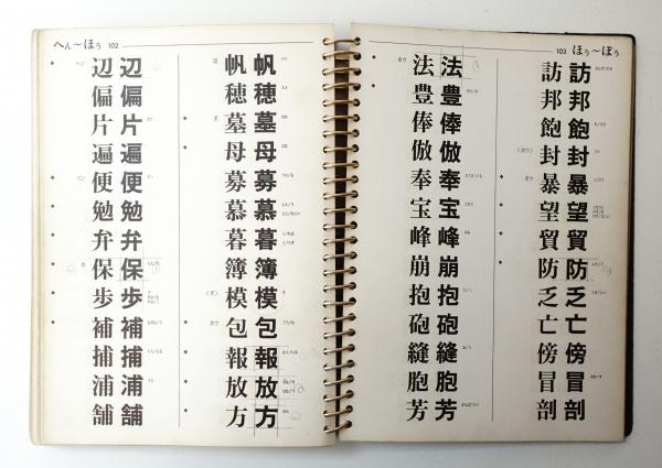 【初回限定】 活字*明朝・角ゴシック体による当用漢字表(内藤敏夫 平田 ; 編 : その他