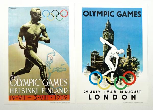 アテネからモントリオールまで オリンピックポスターセット 資生堂