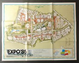 国際科学技術博覧会 会場図 2点一括