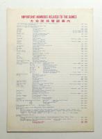 1964 オリンピック東京大会 競技日程 会場案内図