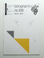 Typographics"TEE" No.106 (1989年3月)