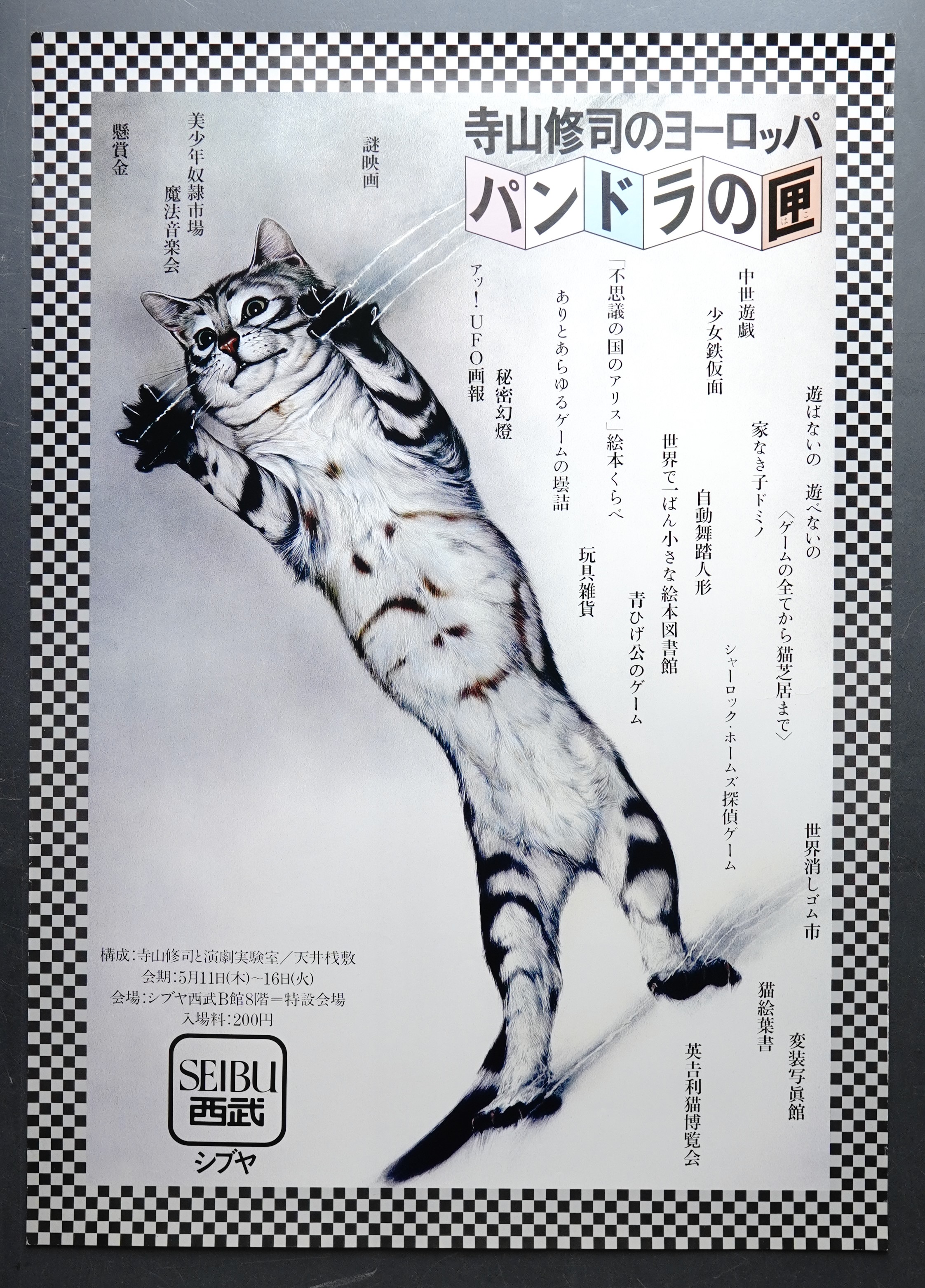 【美品・レアもの】寺山修司作品　アートポスター　B1サイズ