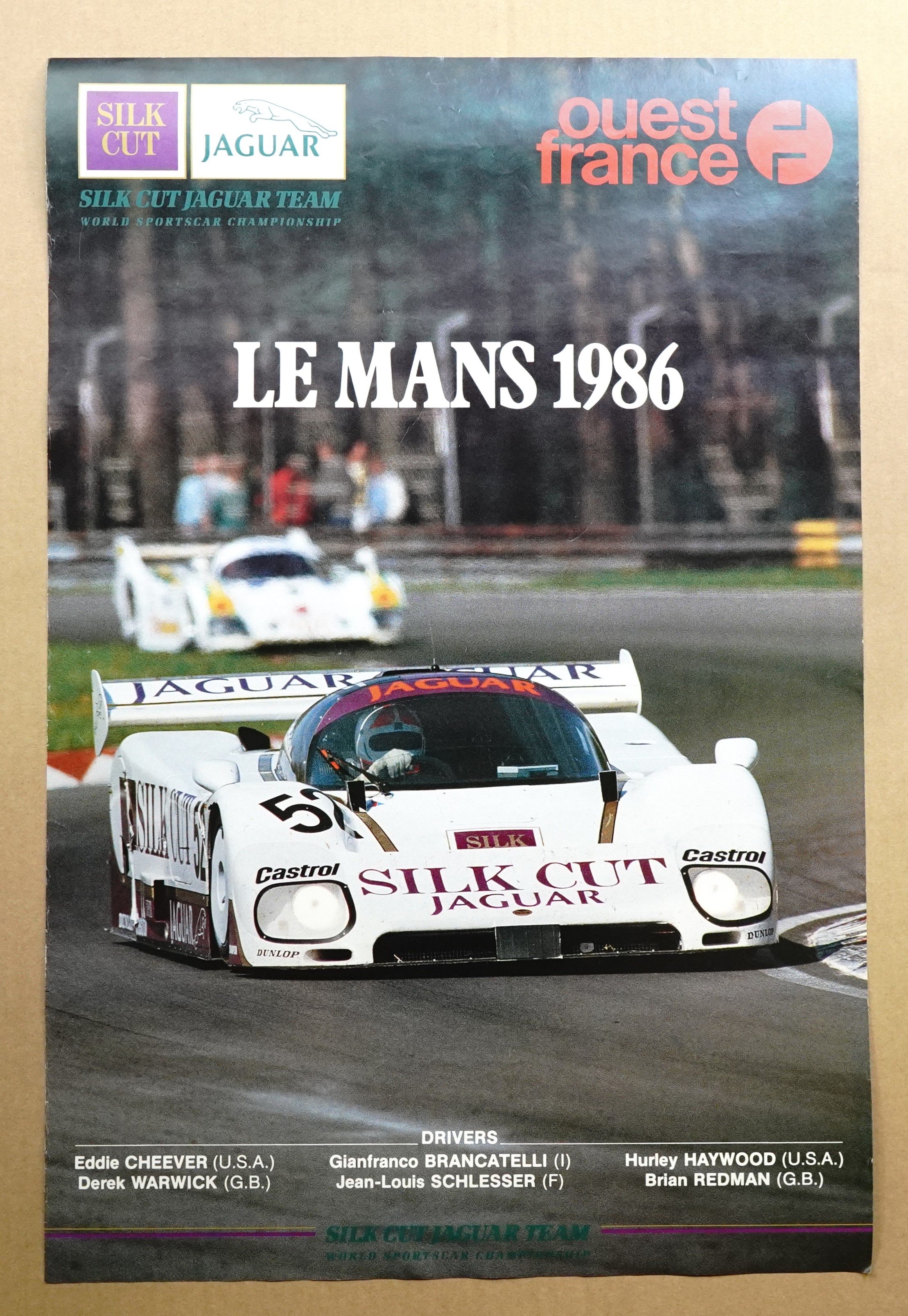 LE MANS 1986 SILK CUT JAGUAR TEAM WORLD SPORTSCAR