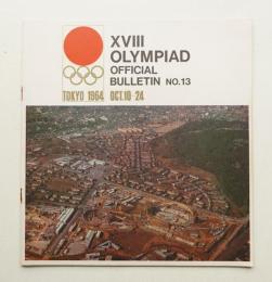 XVIII Olympiad official bulletin