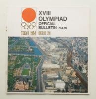 XVIII Olympiad official bulletin