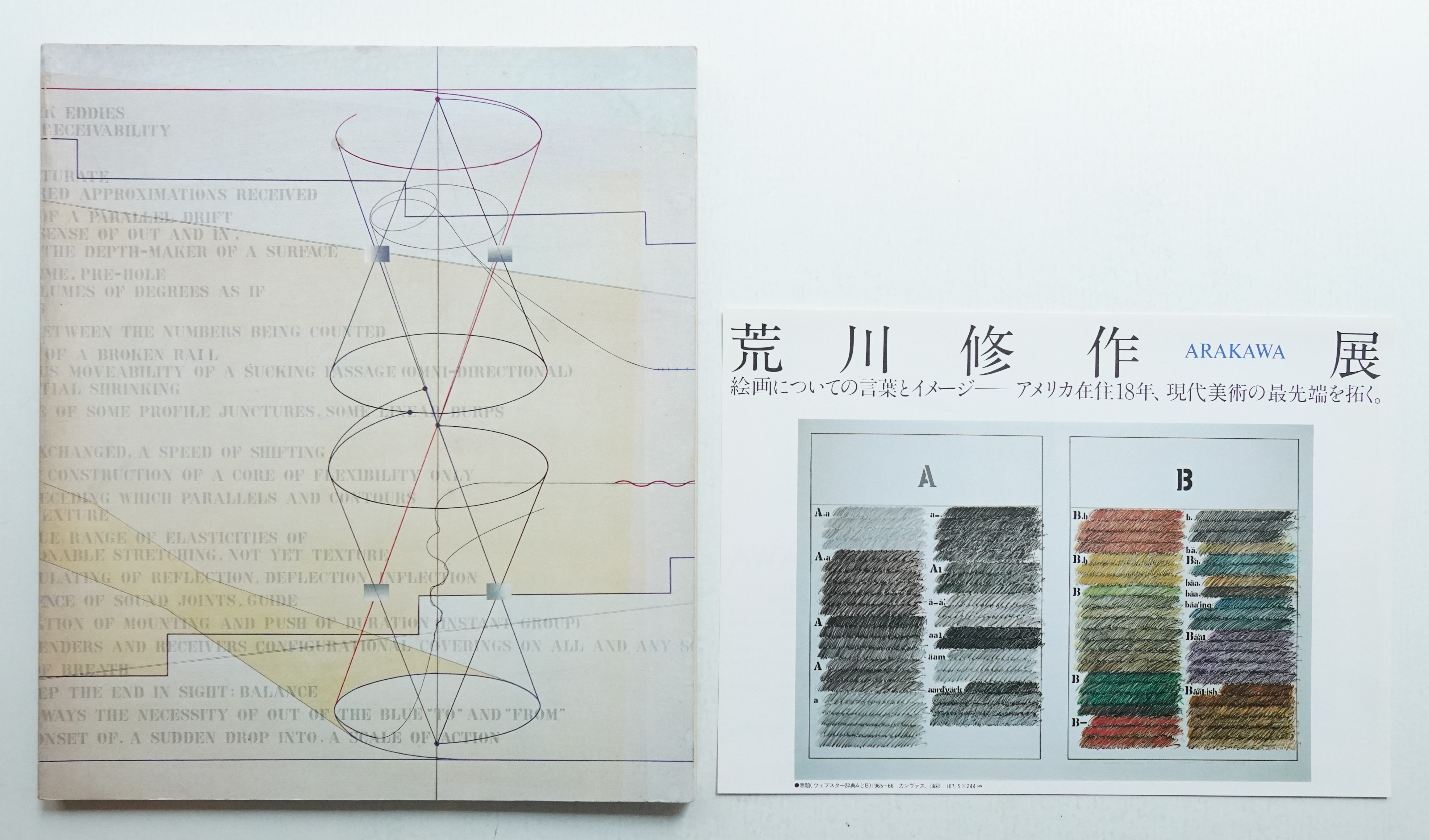 荒川修作 展示カタログ 荒川修作展 : 絵画についての言葉とイメージ(西武美術館, 朝日新聞社