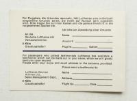 Lufthansa: In memory of your flight over the North Pole