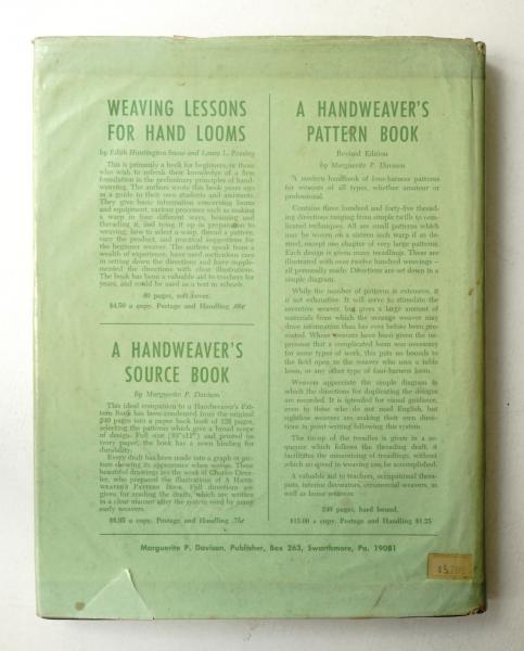 A HANDWEAVER'S PATTERN BOOK(著 : Marguerite Porter Davison
