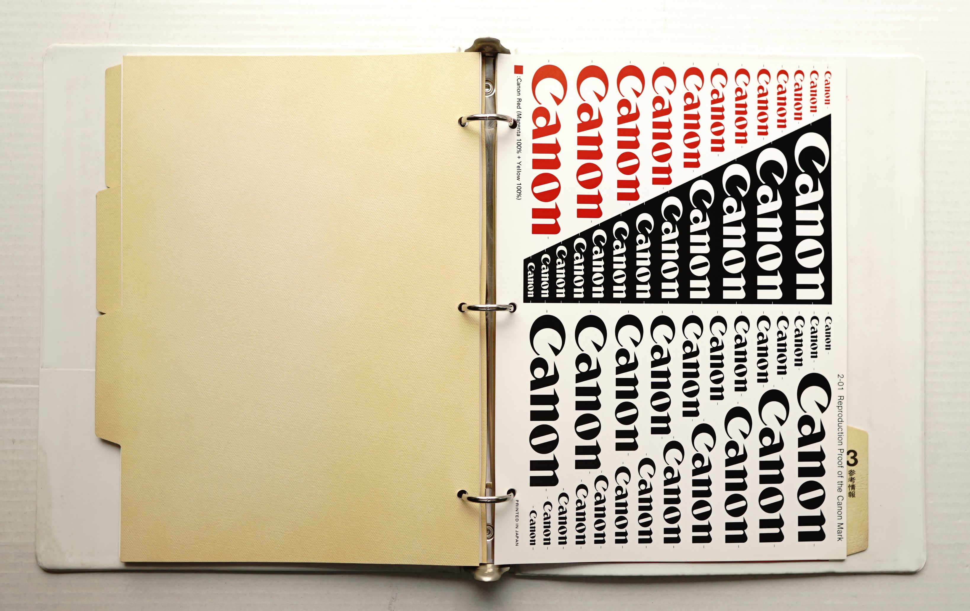 CANON CORPORATE IDENTITY MANUAL(ロゴマーク : 伊藤憲治) / 古本 