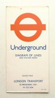 Underground: DIAGRAM OF LINES AND STATION INDEX