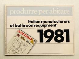 Italian manufacturers of bathroom equipment 1981