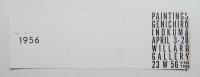 PAINTING GENICHIRO INOKUMA APRIL 3-28 WILLARD GALLERY 23 W 56 NEW YORK