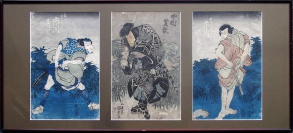 五渡亭国貞画浮世絵三点（03の228） / 臥遊堂 / 古本、中古本