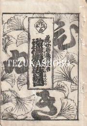 中村座 絵本番付 文化2年4月10日 ねり供養妹背縁日 道行念玉蔓