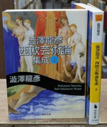 澁澤龍彦西欧芸術論集成　上下2冊揃い（河出文庫）