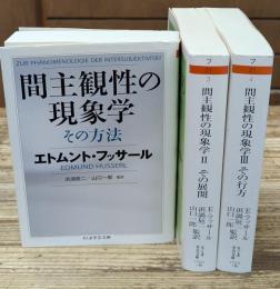 間主観性の現象学その方法　全3冊揃い（ちくま学芸文庫）