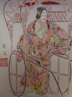 能姿　色紙　12佳月 能姿十二佳月 色紙11枚セット(松野奏風) / 古本、中古本、古書籍の通販