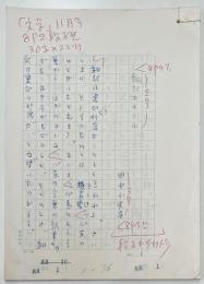 田中小実昌 随筆「翻訳あれこれ」草稿　（「文学」1980年11月号掲載）