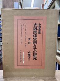 小西家旧蔵光琳関係資料とその研究