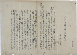 平田禿木草稿