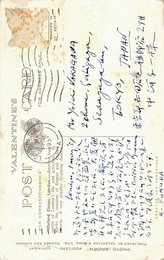 福田陸太郎葉書（ペン/旅先）
