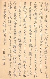 岡崎義恵葉書（ペン/近況）
