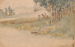荒木月畝葉書（水彩/旅先）