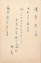 中田那耆葉書（ペン/年賀）