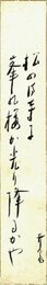 荻原井泉水短冊
