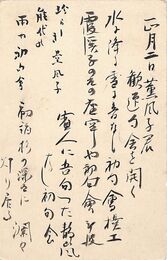 俳星葉書（毛筆/寄書）