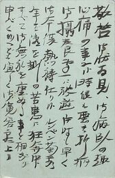 近藤菊秀〔龍象〕葉書（毛筆/見舞）