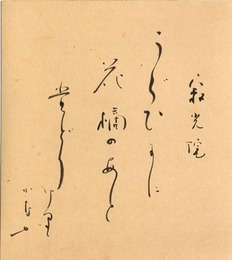 長谷川かな女色紙