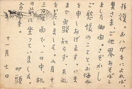 緒方昇葉書（ペン/お悔み）