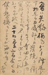 伊藤左千夫葉書