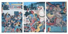 俗三国志之内 黄忠魏延献長沙 From Popular Romance of the Three Kingdoms: Huang Zhong and Wei Yan Present Changsha