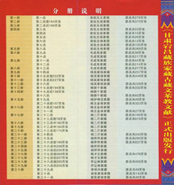 甘粛宕昌蔵族家蔵古蔵文ben教文献（全30巻）