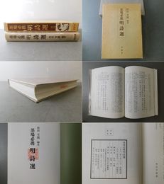 墨場必携　明詩選