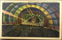 絵葉書　99 INTERIOR OF THE RADIO CITY MUSIC HALL, NEW YORK CITY　6A-H2168