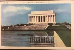 絵葉書　W 109 Lincoln Memorial, Washington, D. C.