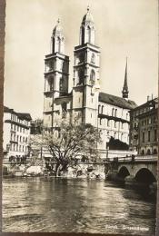 絵葉書　Zürich, Grossmünster