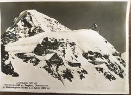 絵葉書　Jungfraujoch(3457m) mit Mönch(4105m), Berghaus, Observatorium u. Meteorologische Station a. d. Sphinx(3572m)