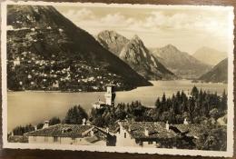 絵葉書　2507 Lago Lugano  Sfondo di Porlezza