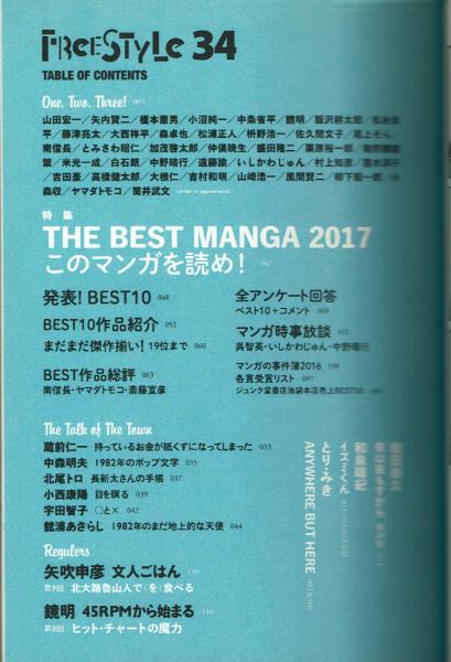 フリースタイル 34 The Best Manga 17 このマンガを読め フリースタイル 夢野書店 古本 中古本 古書籍の通販は 日本の古本屋 日本の古本屋 フリースタイル 34 The Best Manga 17 このマンガを読め フリースタイル 夢野書店 古本 中古本 古書籍の通販は 日本の古本屋 日本の古本屋