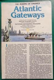 ナショナルジオグラフィック英語版付録地図　The Making of America : Atlantic Gateways