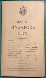 Map of Singapore City : Survey Dept. Federation of Malaya No.173 1954