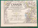 ナショナルジオグラフィック英語版付録地図　Canada