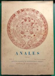 Anales del Instituto Nacional de Antropologia e Historia, Tomo X , 1954 No. 39 de la coleccion