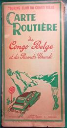 Carte Routiere du Congo Belge et du Ruanda Urundi